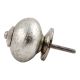 Silver Round Silver Fitting Ceramic Knob